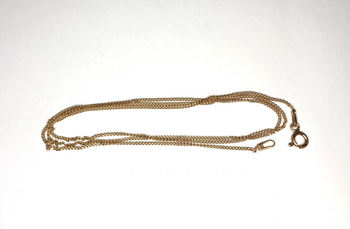 Kette Typ 2  50 cm vergoldet Rosegold