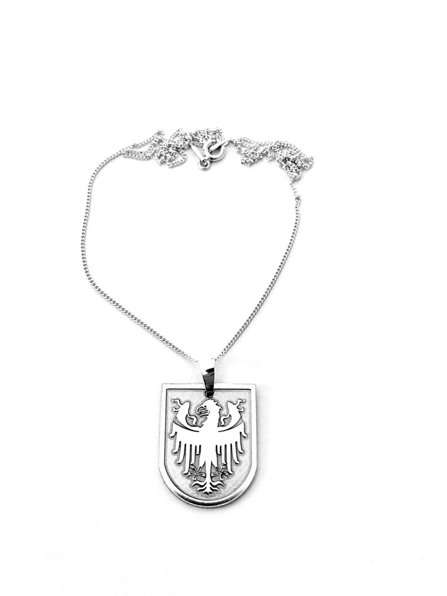 Südtirol Wappen 925 Silber mit Silberkette