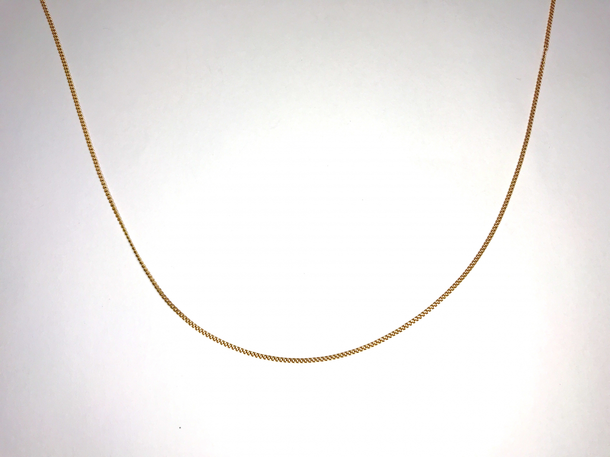 Kette Typ 2  50 cm vergoldet Rosegold