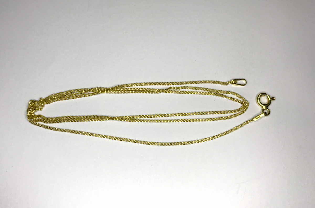 Kette Typ 2  50 cm vergoldet Gelbgold