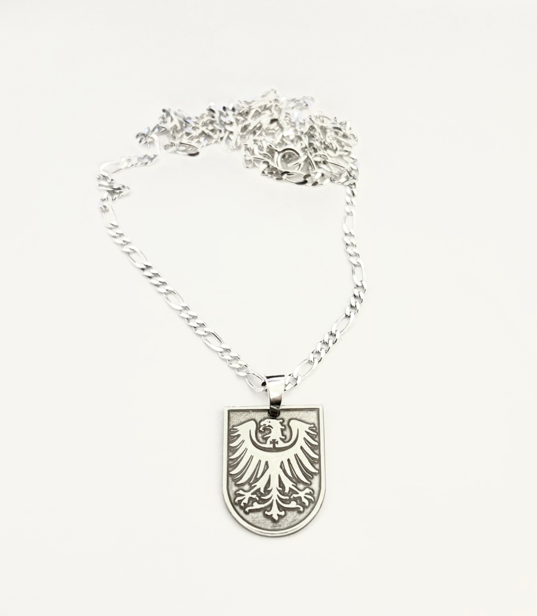 Niederschlesien - Wappen 925 Silber mit Figarokette
