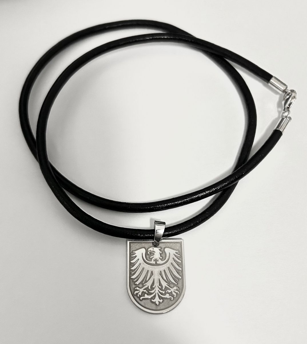 Niederschlesien Wappen 925 Silber mit Lederband